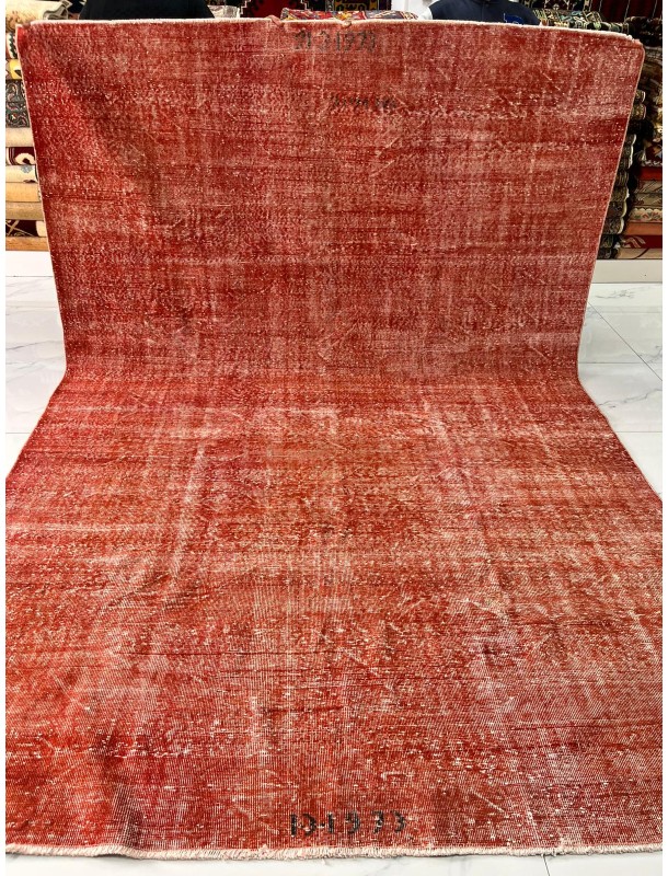 Vintage Turkish Burdur Rug – Wool on Cotton, 50 Years Old (321 × 207 cm)