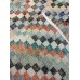 Vintage Zeki Müren Checkered Wool on Cotton Textile – 40 Years Old