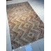 Vintage Zeki Müren Checkered Wool on Cotton Textile – 40 Years Old