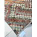 Vintage Zeki Müren Checkered Wool on Cotton Textile – 40 Years Old