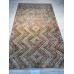 Vintage Zeki Müren Checkered Wool on Cotton Textile – 40 Years Old