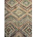 Vintage Zeki Müren Checkered Rug – Wool on Cotton, 40 Years Old