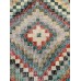 Vintage Zeki Müren Checkered Rug – Wool on Cotton, 40 Years Old