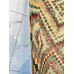 Vintage Zeki Müren Checkered Rug – Wool on Cotton, 40 Years Old